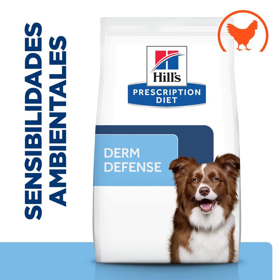 12 kg Hill's Prescription Diet Derm Defense Pollo pienso para perros, , large Imagen numero 2